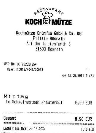mnev Höffner Kochmütze Restaurant