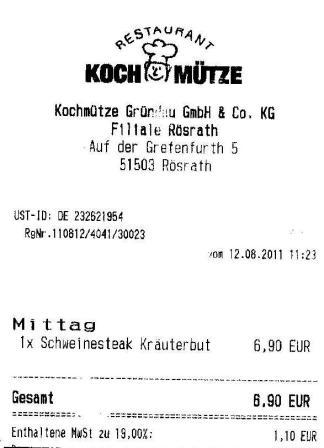 mnev Hffner Kochmtze Restaurant